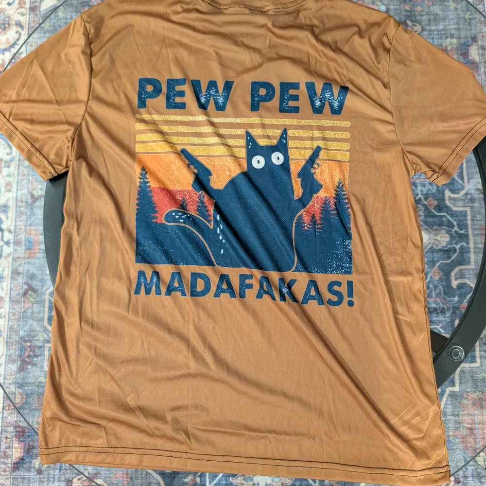 Brown Pew Pew Madafakas Tee